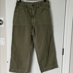 Olive Wide Leg Pants
